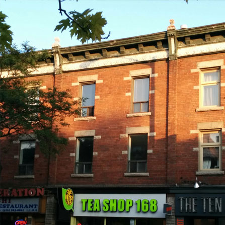 Before shot of Tea Shop 168 on Bloor St W, Toronto, ON
