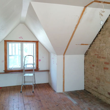 Plaster repairs and spackling on Withrow Ave, Toronto, ON