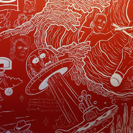 Rashers mural - Detail Photo